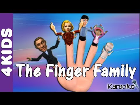 The Finger Family Nursery Rhymes | Karaoke | JUNIORS TOONS