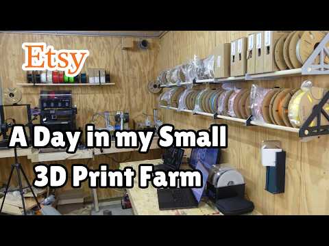 3D Print Farm Life | Shipping Etsy Orders, Cryogrip Insanity and the Filament Poop Chute Fix