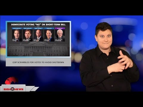 GOP scrambles for votes to avoid shutdown (ASL - 1.18.18)