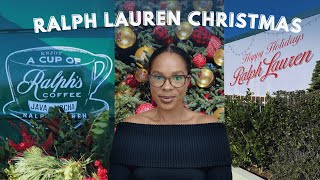 A Ralph Lauren Christmas Vlogmas (pop-up, dress try-on, embroidery project)