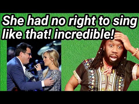 VINCE GILL AND CARRIE UNDERWOOD - HOW GREAT THOU ART REACTION - First time hearing