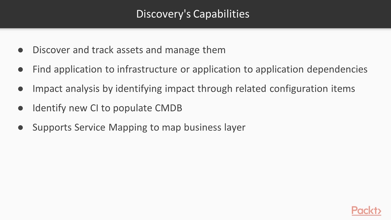 ServiceNow IT Operations Management – Configuring Discovery | packtpub.com