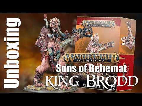 Unboxing Sons Of Behemat: King Brodd Warhammer Age of Sigmar #unboxing