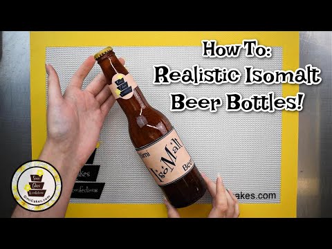 How to Create Realistic Isomalt Beer Bottles!