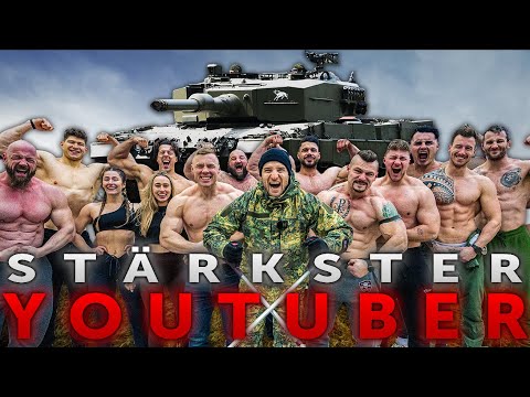 Wer ist der STÄRKSTE YOUTUBER? - Militär PANZER ziehen | Der Einzelwettbewerb