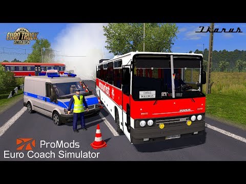 ETS2 I Ikarus 250-59 Bus ★ Schwerer Unfall am Bahnübergang ★ #612 Euro Coach Simulator [Deutsch/HD]