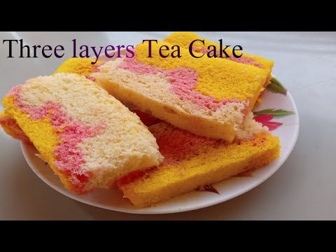 Three layers Tea Cake|| three layers vanilla cake recipe || kitchen with Horia || easy cake recipe |