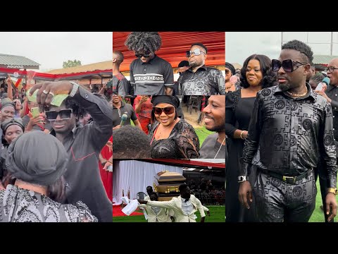 Kuami Eugene Buries Dad, Pallbearers Display With Body - Piesie Esther, Empress Gifty, Others Mourn