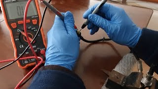 How to quickly test an EGT sensor with a multimeter.