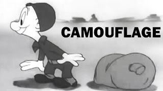 Private Snafu - A Lecture on Camouflage | 1944 | WW2 Cartoon | US Army Animated Training Film
