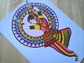 Mandala Art Dancing Girl Classical Dancer Inspired By Mandala Art