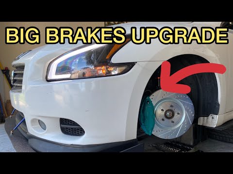 INSTALLING AKEBONO BIG BRAKES ON 7th GEN NISSAN MAXIMA #cars #modified