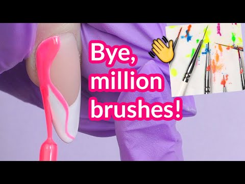 No Brush Cleaning Needed! 🧽 Gel Art Liners by Modelones | Beginner Friendly Nail Art Turotial