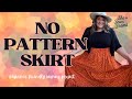 Easy No Pattern Tiered Skirt Beginner Friendly Sewing Tutorial