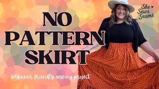 ✨ Easy No-Pattern Tiered Skirt | Beginner-Friendly Sewing Tutorial