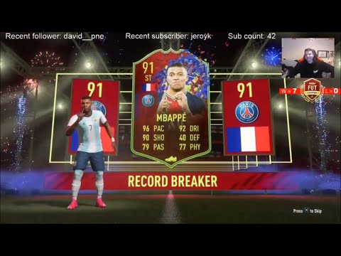 WE PACKED RECORD BREAKER MBAPPE!! 20 LIGUE 1 81+ DOUBLE UPGRADE PACKS! FIFA 21 Ultimate Team