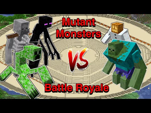 Minecraft |Mobs Battle| Battle Royale | Mutant Monsters