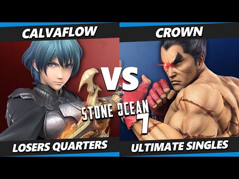 Stone Ocean 7 Top 8 - Calvaflow (Byleth, Joker) Vs. Crown (Kazuya) Smash Ultimate - SSBU