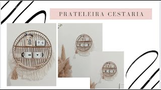FIZ UMA MINI PRATELEIRA REDONDA ESTILO BOHO CHIQUE gastando pouco- DIY