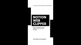 NOTION WEB CLIPPER FOR iPHONE TUTORIAL IN LESS THAN 60 SECONDS!! #shorts