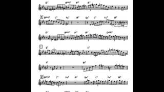 Wail(Master Take) Bud Powell's Solo Transcription