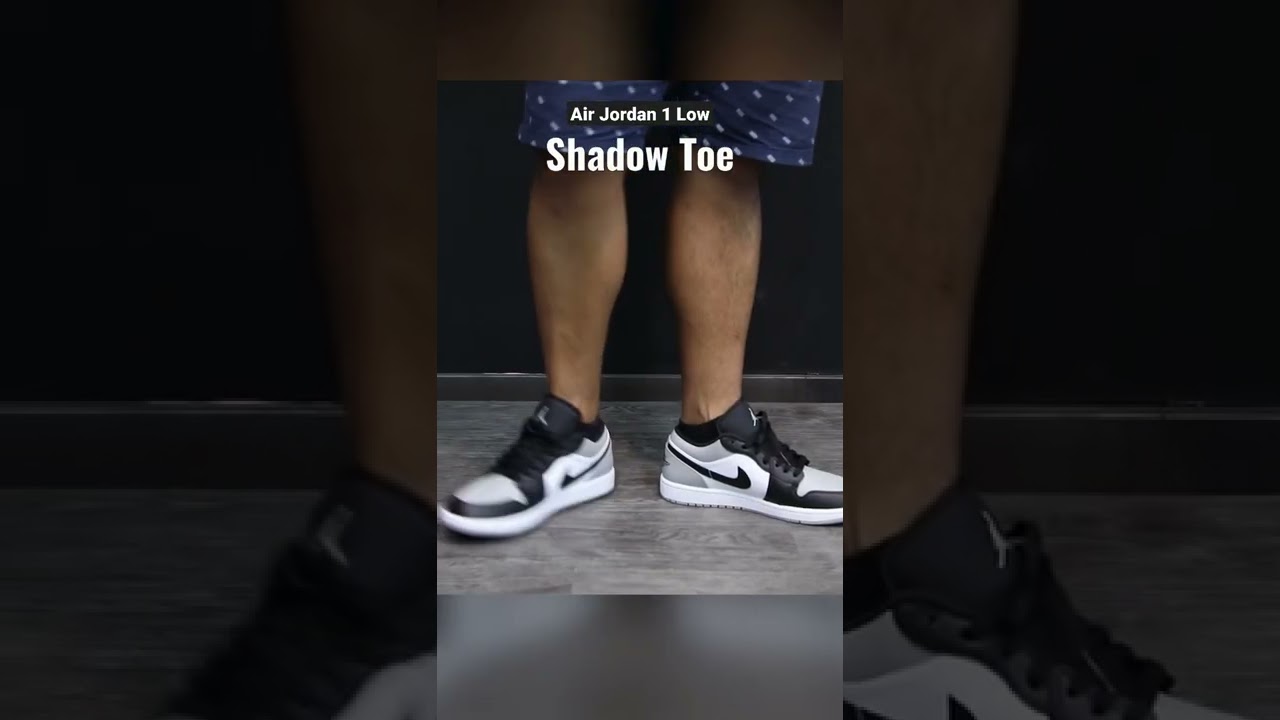 Unboxing and Fitting Jordan 1 Low Shadow Toe #jordan #nike #gotitonstockx #jordansneakers