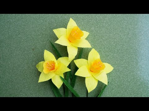 ABC TV | How To Make Daffodils Paper Flower From Crepe Paper - Craft Tutorial #1