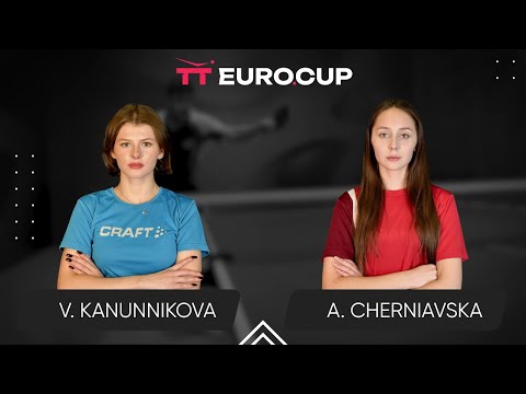 19:15 Vasylysa Kanunnikova - Alina Cherniavska 11.08.2025 TT Euro.Cup Women Ukraine Star. TABLE 4