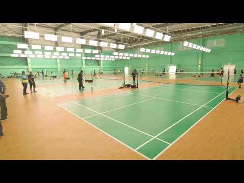 Badminton session at Relau Sports Complex, Penang