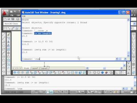 AutoLISP Programming Tutorial 1A