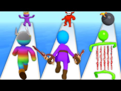 GIANT RUSH vs SOLO LEVELING vs LASER MAN RUN - Triple Gameplay 2023