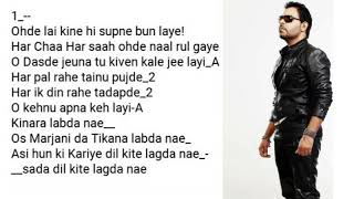 DIL KITE LAGDA NAHI - KALER HIGHEST LYRICIST