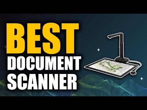 Book & Document Scanner - 23MP USB Document Camera with Auto Flatten, Multi-Language OCR, Compatible with Windows & MacOS, Capture Size A2/A3 video review thumbnail