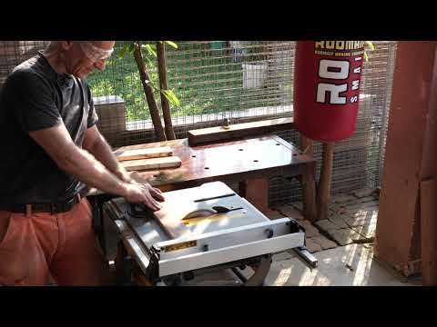 How To Cross Cut Wood Stock On Table Saw Without Sled | by Tiger Carpenter
