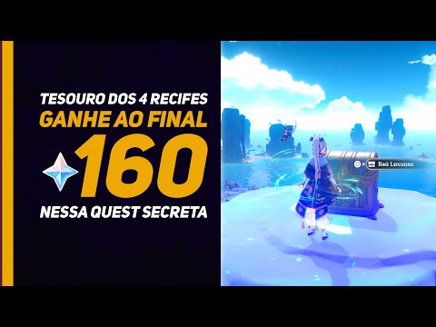 Genshin Impact: Arquipélago - Quest Completa do Tesouro dos Quatro Recifes