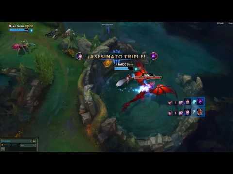 FurchiDC :: Ahri vs Lucian:: APC Bot :: 1v3 Triple Kill (Patch 7.2)