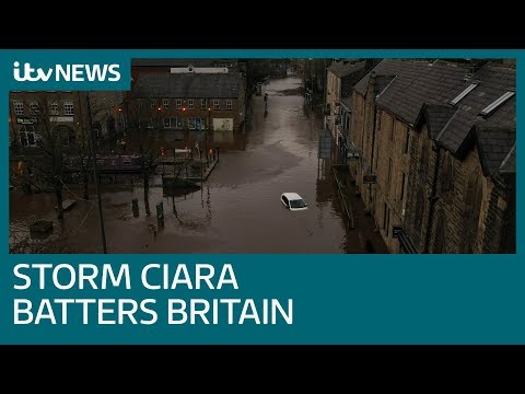 Storm Ciara brings flooding and severe disruption to UK | ITV News