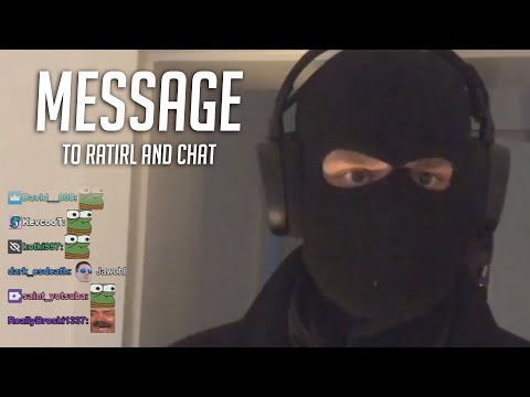 This guy has a Message for RATIRL and Chat...