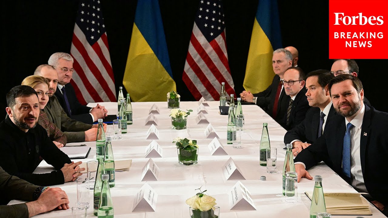 BREAKING NEWS: VP JD Vance & Sec. Marco Rubio Meet With Ukraine's Zelensky At Munich Security Event