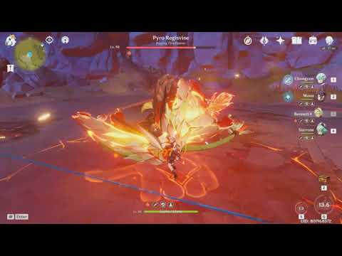 R3 Akuoumaru on Chongyun Damage Test (Genshin Impact)