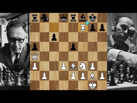 Classy SACRIFICE by ex World Champion Botvinnik | Mikhail Botvinnik v Lajos Portisch 1968