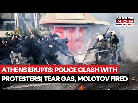 Athens: Riot Police Clash With Protesters| Tear Gas, Stun Grenades Used At Teen's Murder Anni.