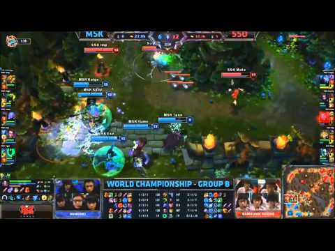 LOL WCS 2013 Day2 Samsung Ozone vs Mineski Highlight