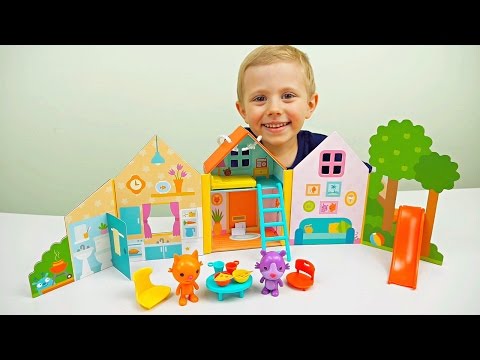 Домик Кошки Джини из мультика Саго Мини. Мультфильм Sago Mini Jinja#39;s House