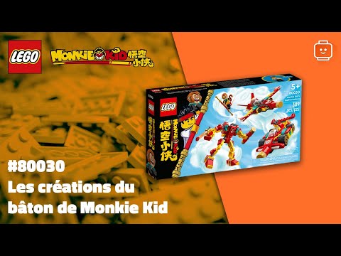 Vidéo LEGO Monkie Kid 80030 : Les créations du bâton de Monkie Kid