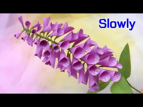 ABC TV | How To Make Foxglove Paper Flower (Slowly) - Craft Tutorial