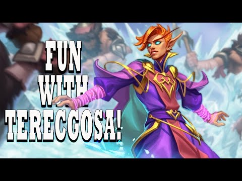 Fun with Terecgosa Varden Dawngrasp Hearthstone Battlegrounds Gameplay