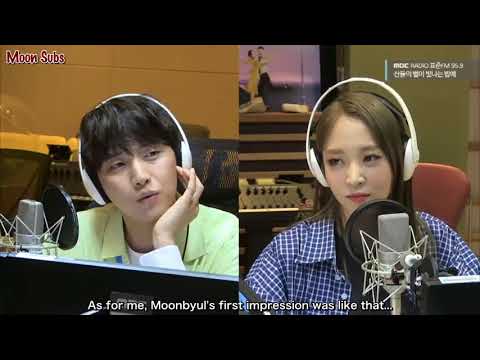 [ENG SUB] Moonbyul & B1A4 Sandeul's first impression of each other.