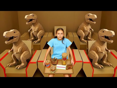 Kids Opened the WRONG DOOR at the Cardboard Cinema | Dinosaurs, Robots & Secret Rooms