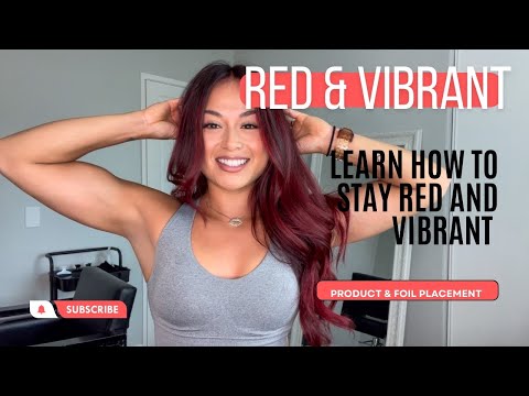Red and vibrant hair: products & placement